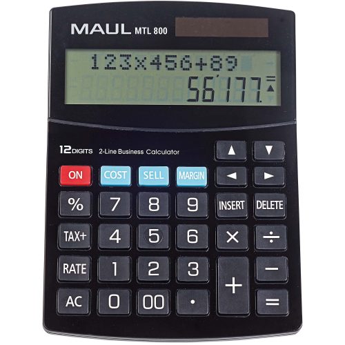 Maul Tischrechner MTL 800 24-stelliges Display Schwarz
