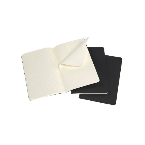 MOLESKINE, MOLESKINE Notizheft 3x 13x1.4x21cm 719213 gepunktet, schwarz, 80 Seiten