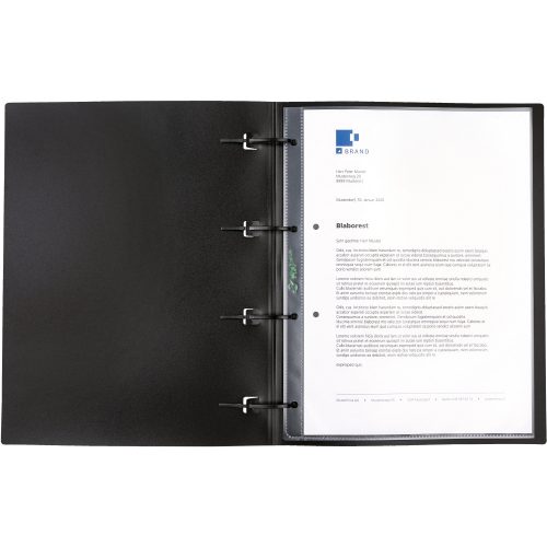 Kolma, KOLMA Schnellhefter XL LineaVerde A4 11.026.06 schwarz, PP, Sand, recycling