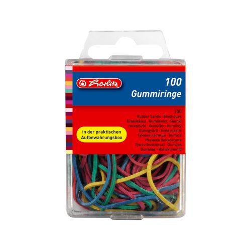 herlitz Gummibänder rubberb Mehrfarbig 55 mm Ø 8770000