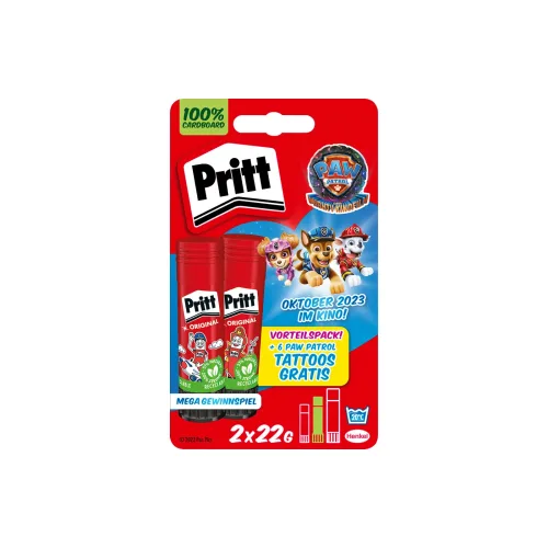 Pritt, PRITT Klebestift 22g 900323 Paw Patrol Edition 2er Pack