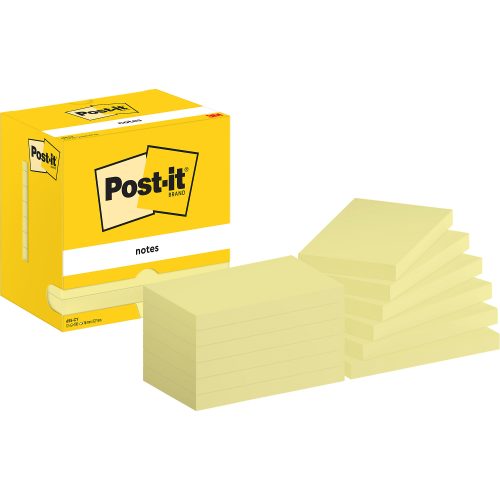 Post-it, POST-IT Block 76x127mm 655 CY Gelb 12x100 Blatt