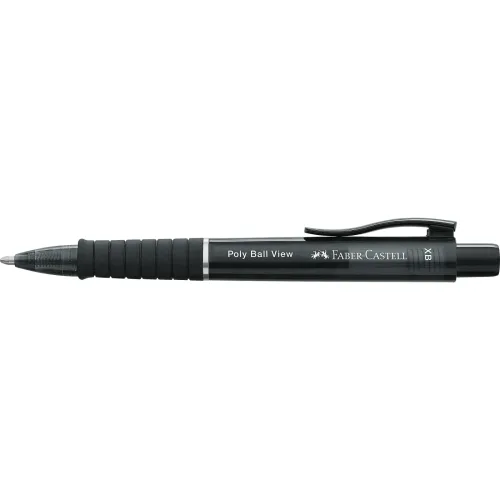 Faber-Castell, FABER-CASTELL Kugelschreiber Poly Ball View 145755 Schwarz XB