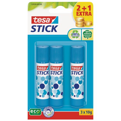 tesa Klebestift Stick 3 Farblos 57076-00100-05 3 Stück à 10 g
