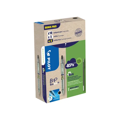 Pilot, PILOT Begreen B2P Ecoball Greenpack 140.035.98 10+10 Refills schwarz