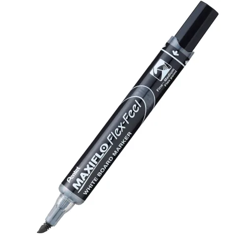 Pentel, PENTEL Whiteboard Marker MAXIFLO 4mm MWL5SBF-AX schwarz, Flex Feel