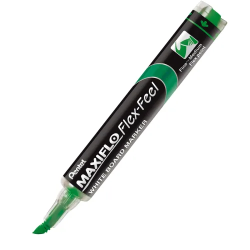 Pentel, PENTEL Whiteboard Marker MAXIFLO 4mm MWL5SBF-D gr&uuml;n, Flex Feel