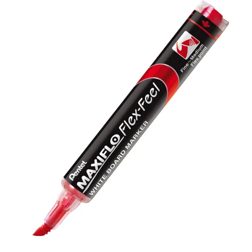 Pentel, PENTEL Whiteboard Marker MAXIFLO 4mm MWL5SBF-BX rot, Flex Feel