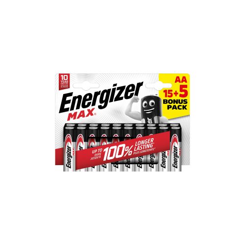 Energizer, ENERGIZER Batterie Max E301534900 AA/LR06 15 + 5 Stk.