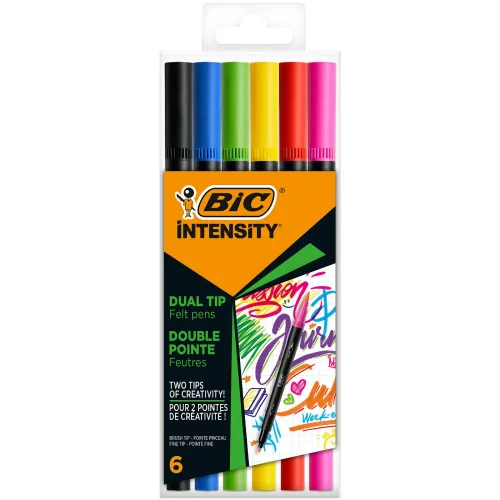 BIC, BIC Fasermaler Intensity Dual Tip 989694 ass. 12 St&uuml;ck