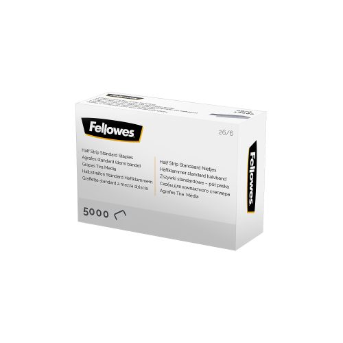 Fellowes, FELLOWES Heftklammern 26/6 mm 5117601 Halbstreifen 5000 STK