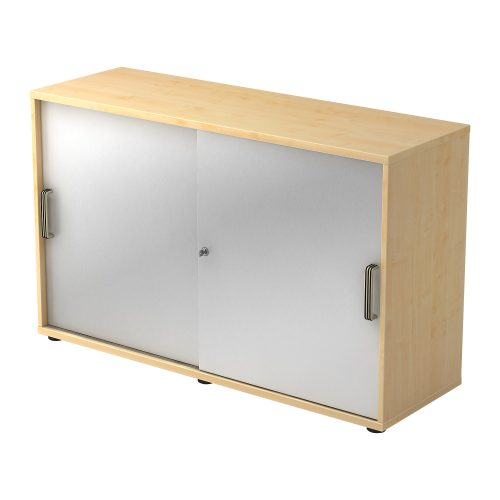 Hammerbacher Schiebetürenschrank 2FH SG Ahorn, Silber 1.200 x 400 x 748 mm