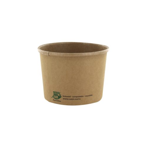 PAPSTAR Suppenschalen pure 87265 Frischfaser-Karton, BIO-beschichtet 25 Stück