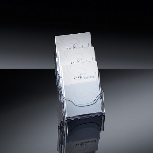 Sigel, SIGEL Tischprospekthalter Acryl 3xA5 LH132 transparent 175x290x150mm