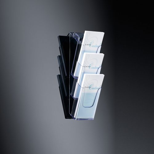 Sigel, SIGEL Wand-Prospekthalter 3xDIN LH137 120x375x115mm acryl