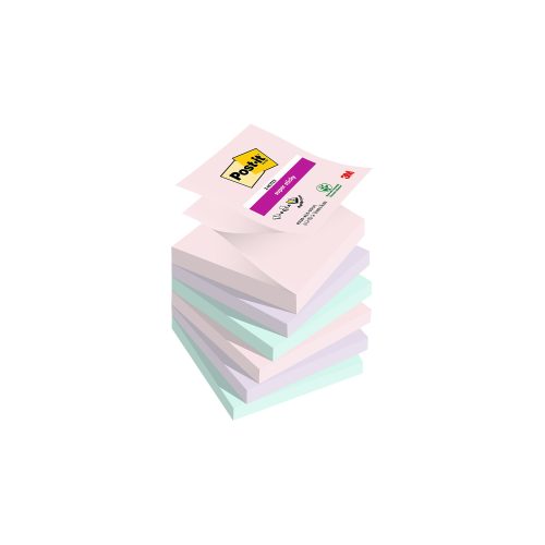 Post-it, POST-IT Super Sticky Z-Notes 76x76mm R330-6SS-Soul Soulful 4 Farben 6 x 90 Blatt