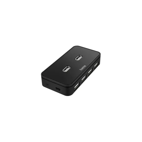 Hama USB Hub mit Netzteil 200123 7 Ports USB 2.0 480 Mbit/s