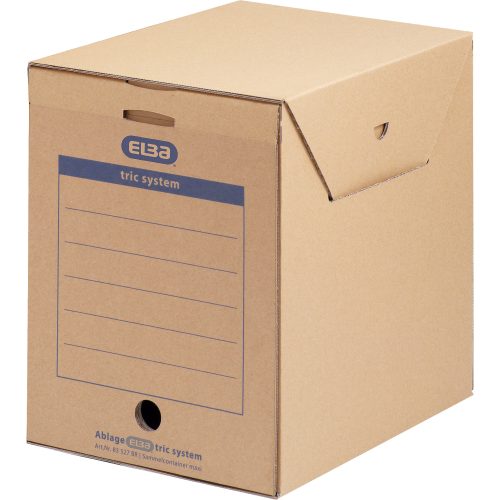 ELBA Systemcontainer Braun Wellpappe 23,6 x 30 x 33,3 cm 6 Stück