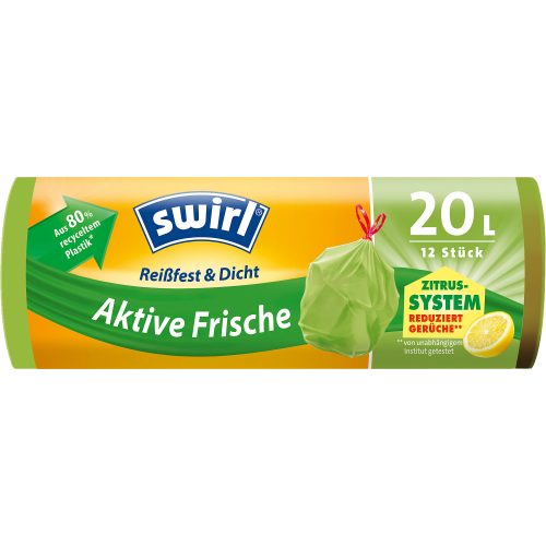 Swirl Müllbeutel Aktive Frische 12 Stück 13 x 5 x 5 cm