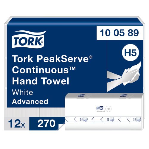 Tork Peakserve Papierhandtücher H5 2-lagig 20,1 x 22,5 cm 12 Stück à 270 Blatt