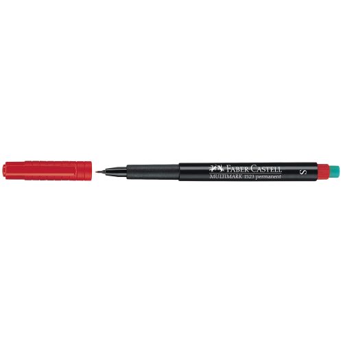 Faber-Castell, FABER-CASTELL OHP MULTIMARK S 152321 rot perm.