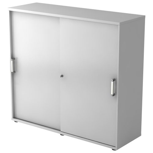 Hammerbacher Schiebetürenschrank 3FH CE Grau 1.200 x 400 x 1.100 mm