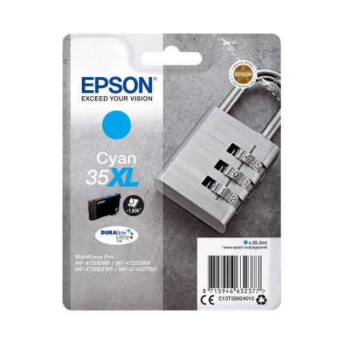 Epson, EPSON Tintenpatrone XL cyan T359240 WF-4720/4725DWF 1900 Seiten