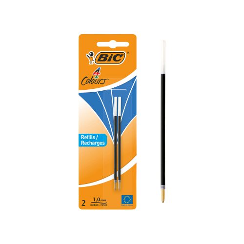BIC Kugelschreibermine 4 Colours 0,4 mm Blau 2 Stück