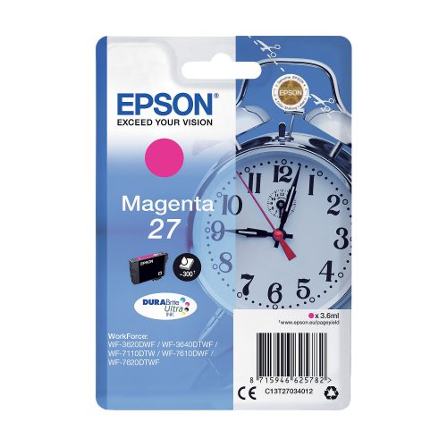 Epson, Epson Tinte T2703, 27 Original Magenta C13T27034012