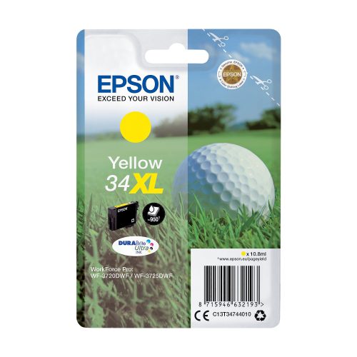 Epson, EPSON Tintenpatrone XL yellow T347440 WF-3720/3725DWF 950 Seiten