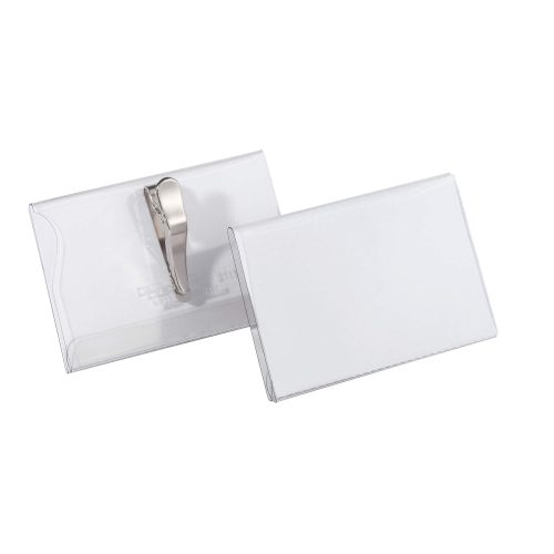 DURABLE Standard Namensschild mit Krokodilklemme 811119 175 x 185 mm 25 Stück