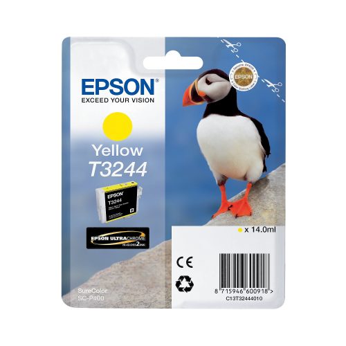 Epson Tintenpatrone T3244 Gelb, Original, Pigmentbasierte Tinte, Epson, SureColor SC-P400, 1 Stück