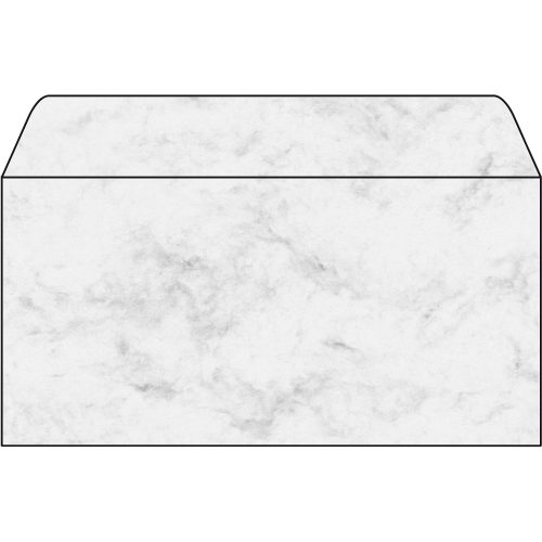 Sigel Briefumschläge Ohne Fenster C5/6 220 (B) x 110 (H) mm Gummiert Grau 90 g/m² 50 Stück