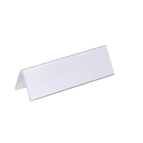 DURABLE, DURABLE Tischnamensschild Dachform 8052/19 transp., 61/122x210mm 25 Stk.