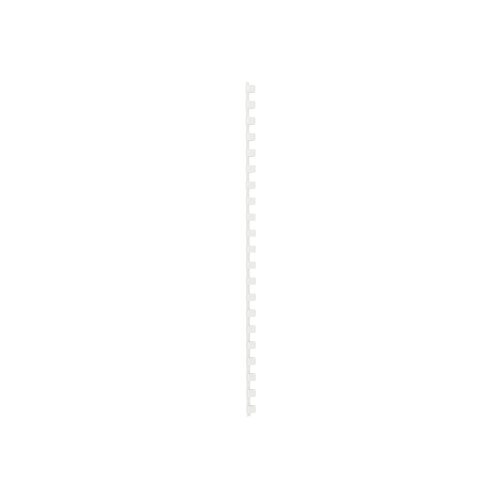 GBC, GBC Plastikbindr&uuml;cken 8mm A4 4028194 weiss, 21 Ringe 100 St&uuml;ck