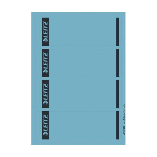 Leitz Bedruckbar Selbstklebende  Rückenschilder 1685-20-35 DIN A4 Blau 6.15 x 19,2 cm 25 Blatt à 4 Etiketten