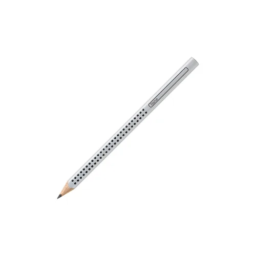 Faber-Castell, FABER-CASTELL Bleistift Jumbo GRIP B 111900 3-eckig, silber