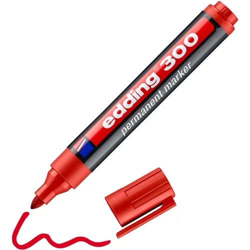edding, EDDING Permanent Marker 300 1,5-3mm 300-2 rot