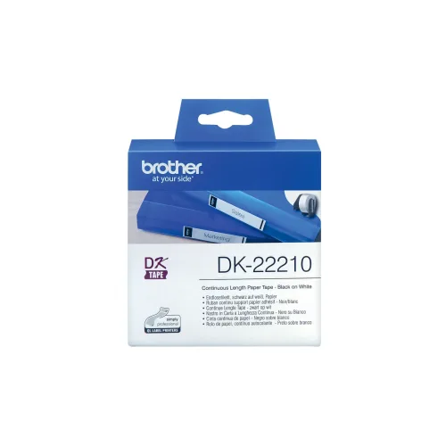 PTOUCH, PTOUCH Endlos-Etiketten 29mmx30.48m DK-22210 QL-500/550 Papier Rolle