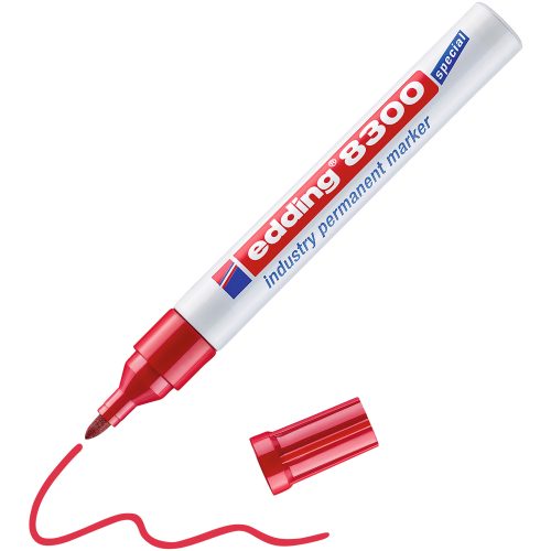 edding, EDDING Permanent Marker 8300 1,5-3mm 8300-2 rot