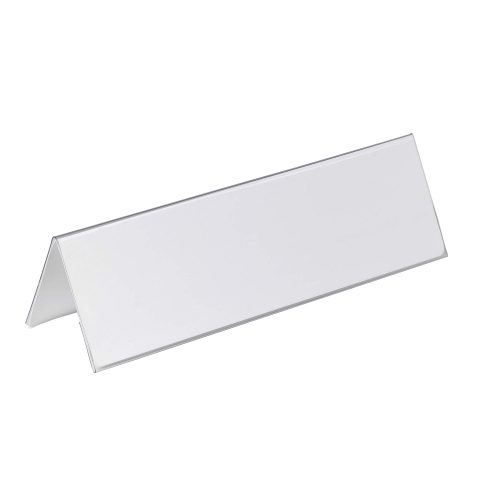 DURABLE, DURABLE Tischnamensschild Dachform 8053/19 transp., 105/210x297mm 25 Stk.