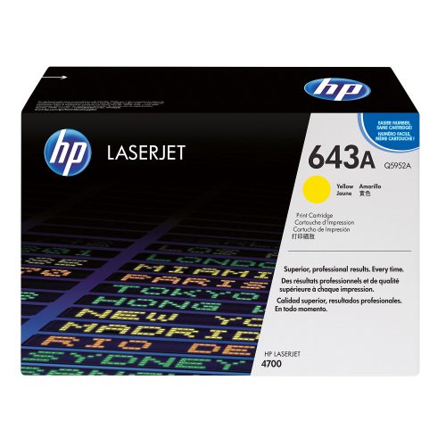 HP, HP Toner-Modul 643A yellow Q5952A Color LaserJet 4700 10'000 S.