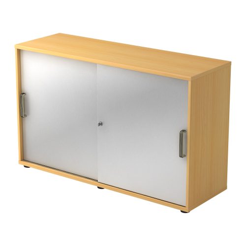 Hammerbacher Schiebetürenschrank 2FH SG Buche, Silber 1.200 x 400 x 748 mm