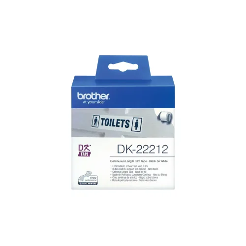PTOUCH, PTOUCH Endlos-Etiketten 62mmx15.24m DK-22212 QL-500/550 Film weiss Rolle