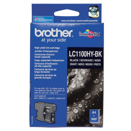 Brother, BROTHER Tintenpatrone HY schwarz LC-1100HYBK MFC-6490CW 900 Seiten