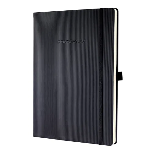 CONCEPTUM, CONCEPTUM Notizbuch A4 CO112 liniert, 80g, 194 Bl. schwarz