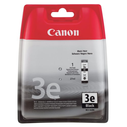 Canon, Original Tintenpatrone schwarz Canon BCI-3e bk