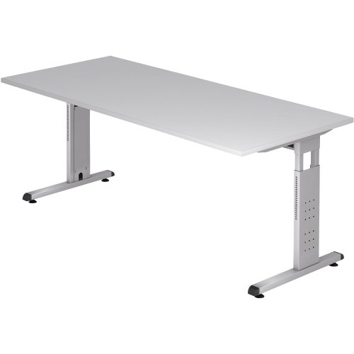 Hammerbacher Rechtecktisch VOS19/5 Grau 1.800 x 800 x 850 x 650 - 850 mm