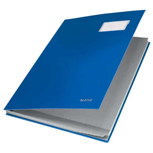 Leitz, LEITZ Unterschriftsmappen 57010035 blau 10 F&auml;cher