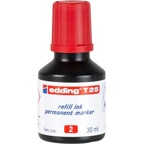 edding, EDDING Nachf&uuml;lltuschen T25 T-25-2 rot 30ml